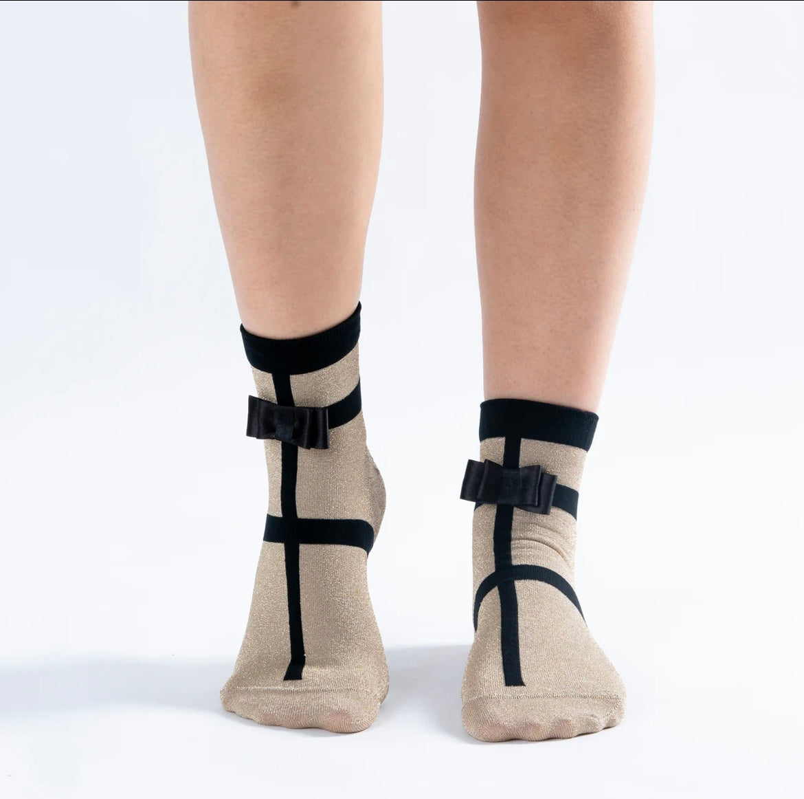 Glitter Ribbon Socks
