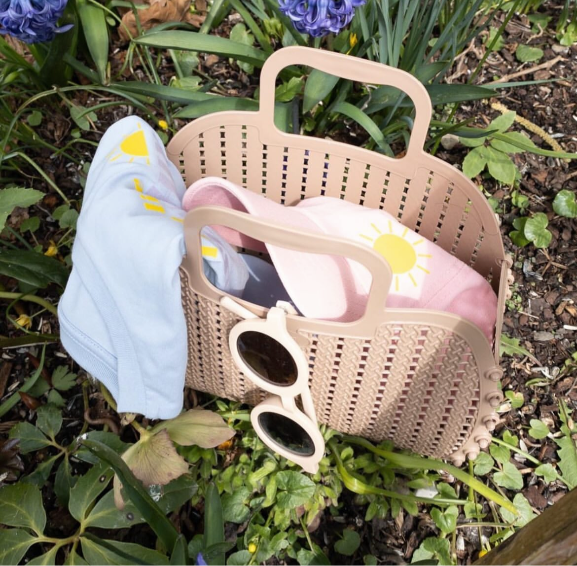 Mini foldable bag -milk tea