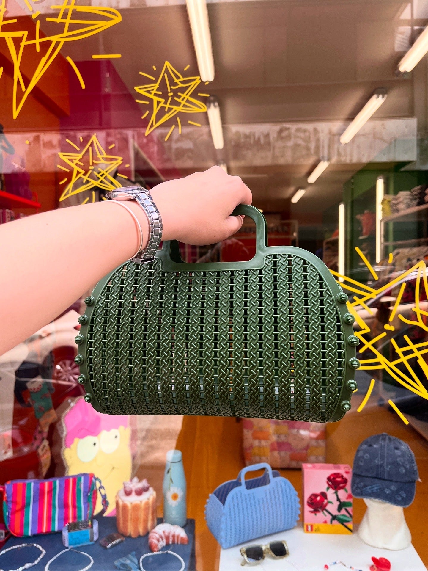 Mini foldable bag -khaki