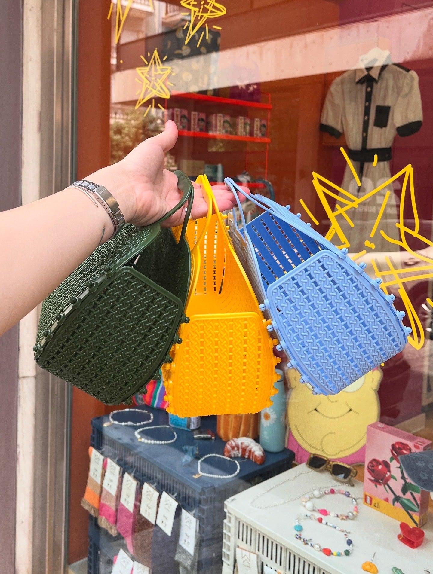 Mini foldable bag -khaki