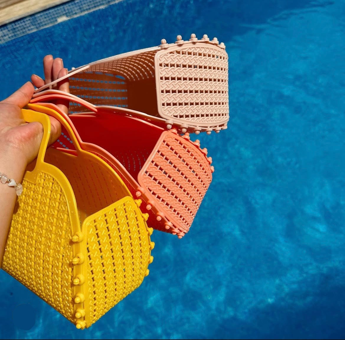 Mini foldable bag -milk tea
