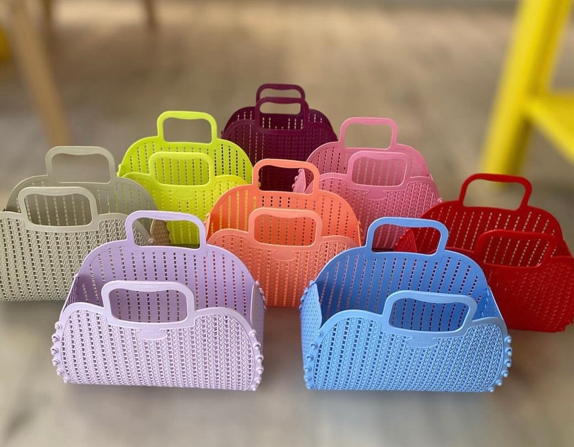 Maxi foldable bag - baby blue