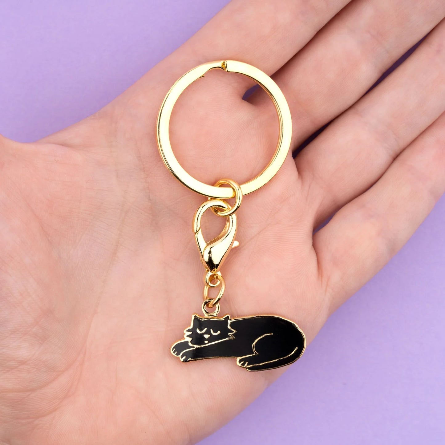 Black Cat πββ¬ key ring
