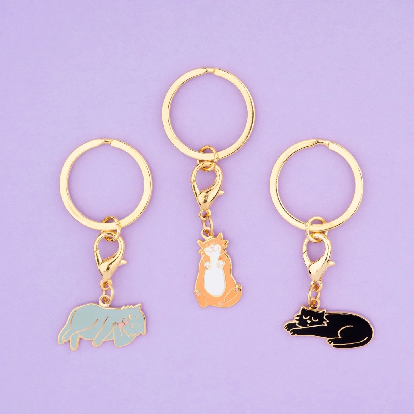 Black Cat πββ¬ key ring