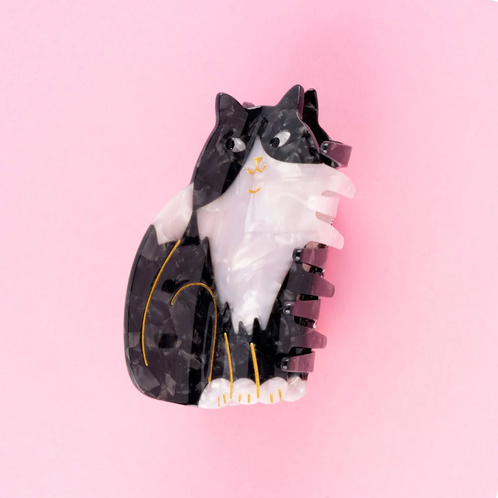 Black & white cat hair claw πββ¬