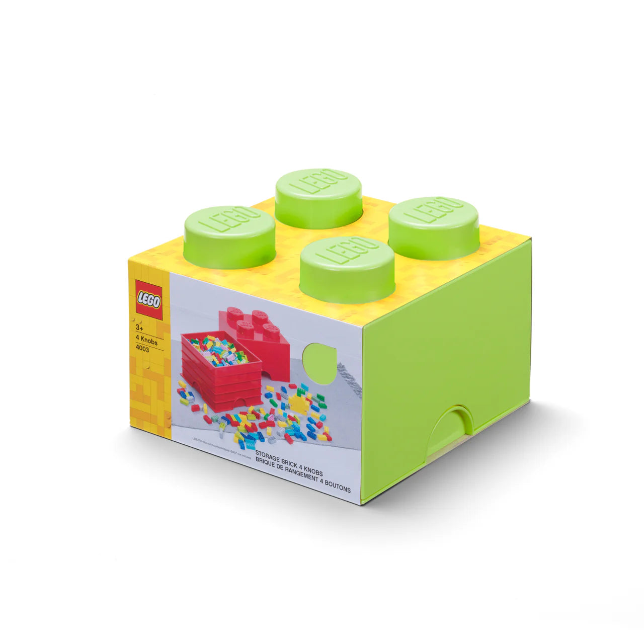 4-Stud Storage Brick – Lime