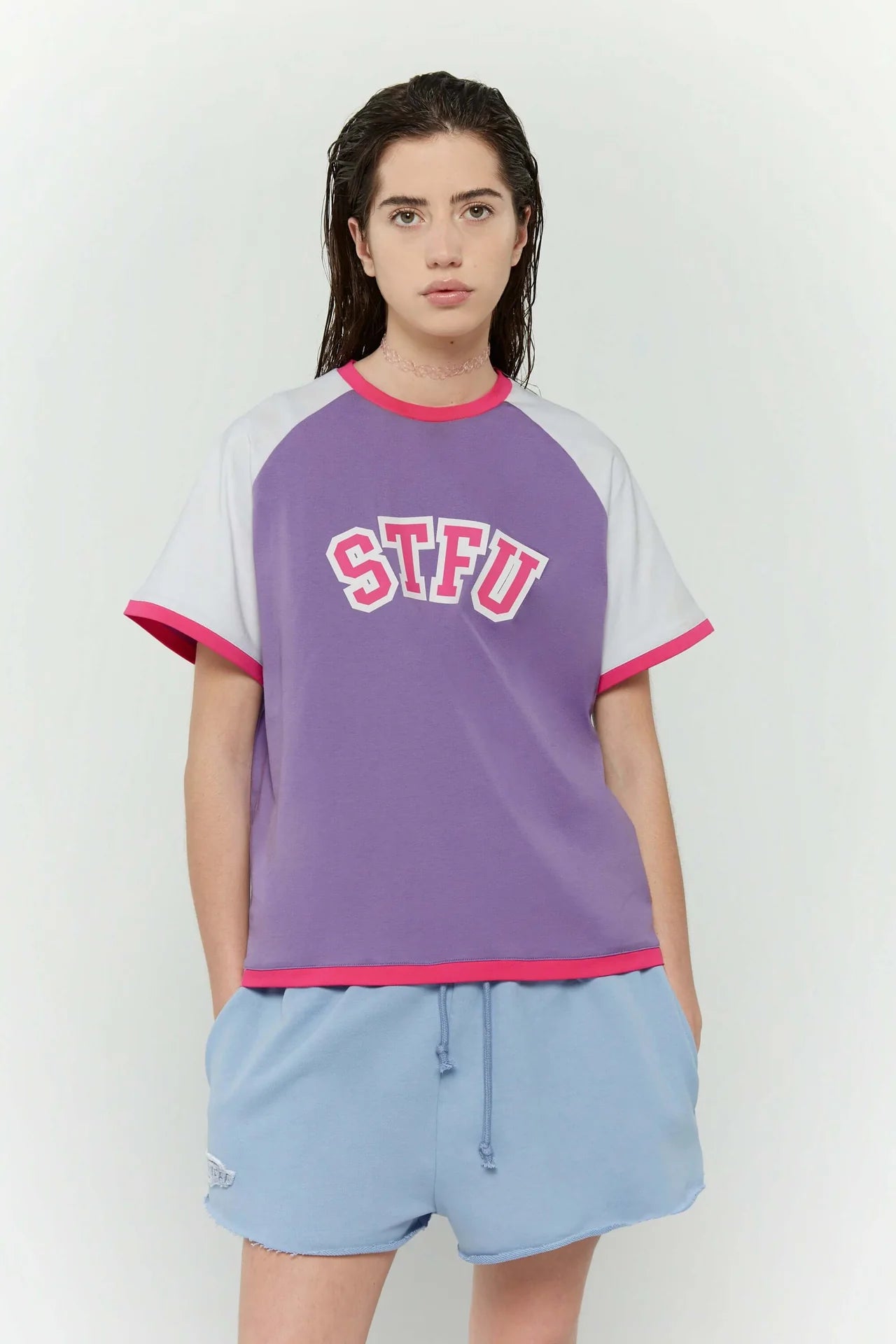 STFU crop tee