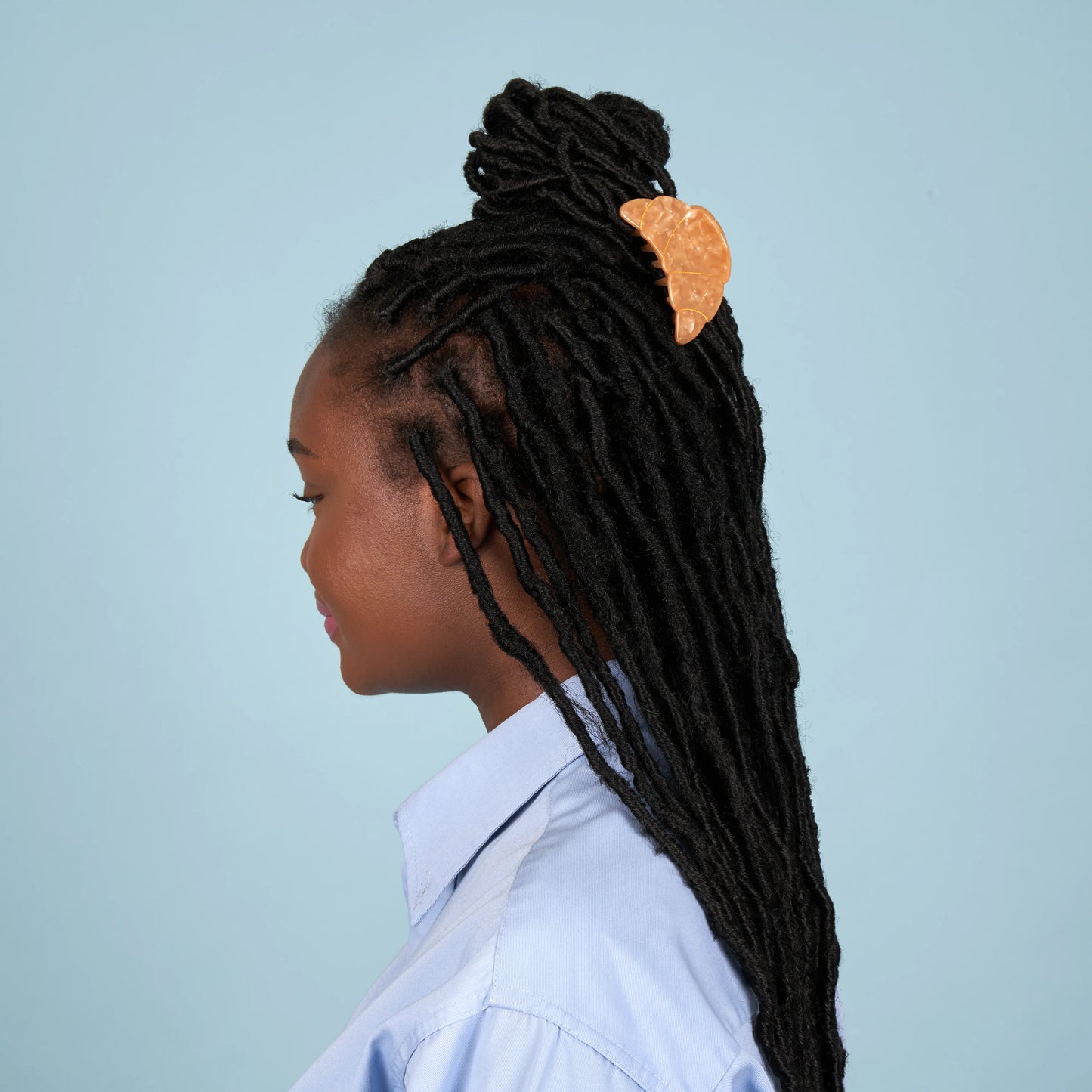 Croissant hair claw