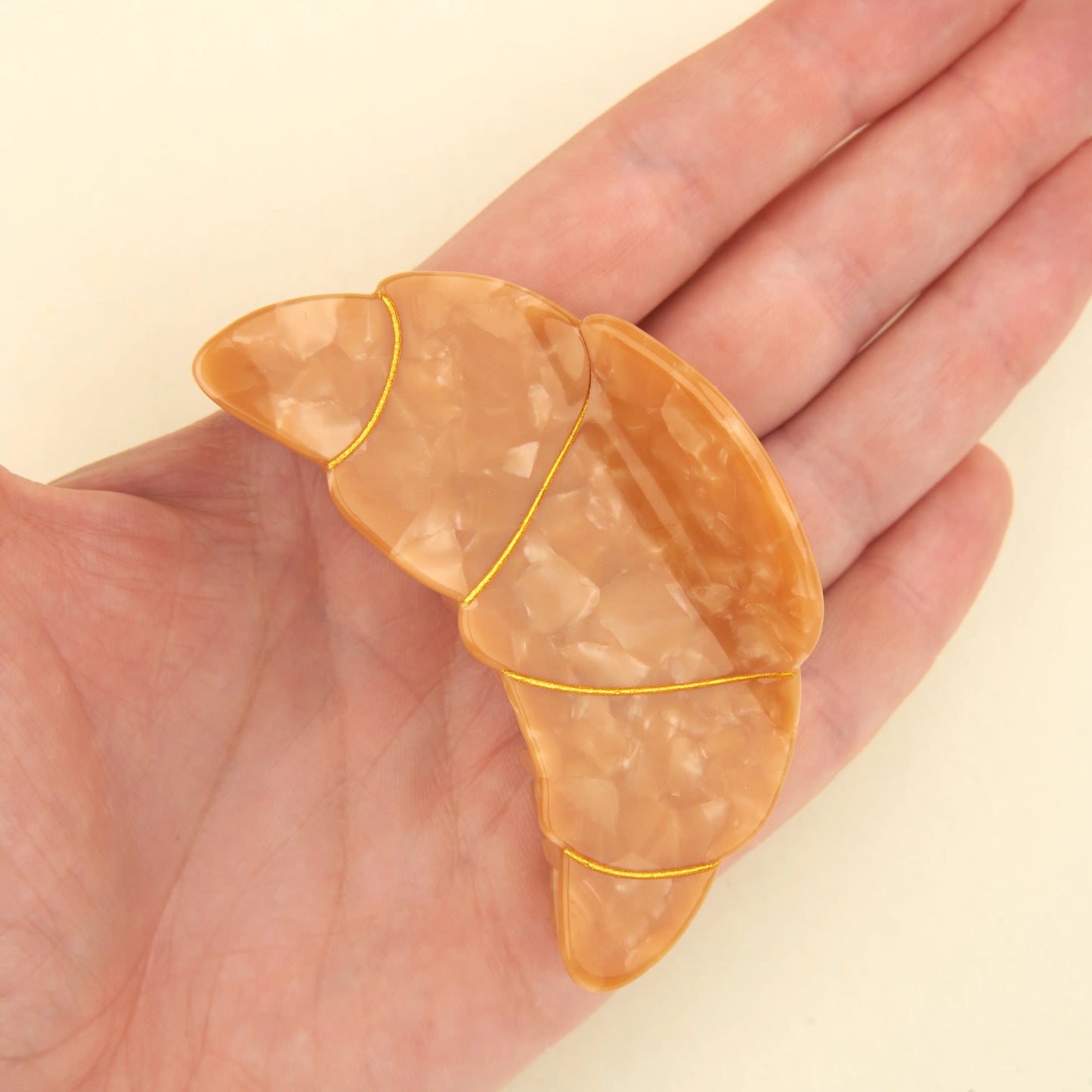 Croissant hair claw