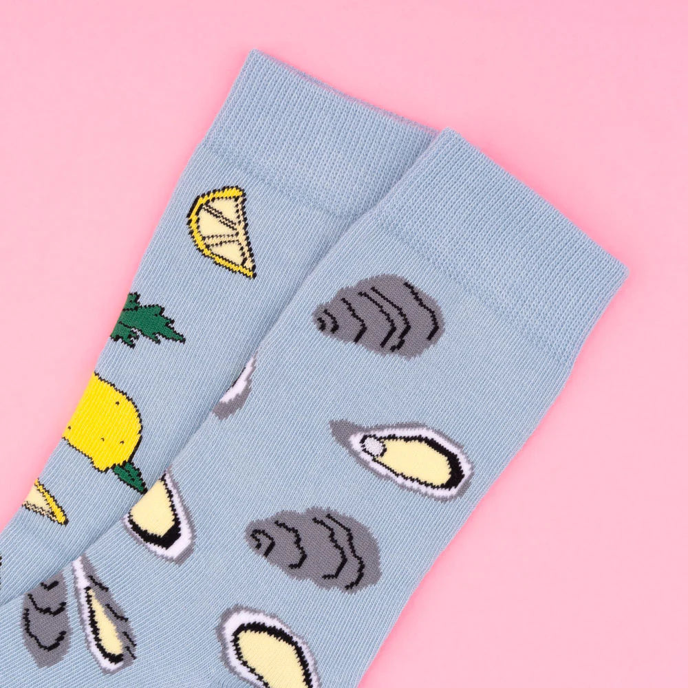 Oyster & lemon socks