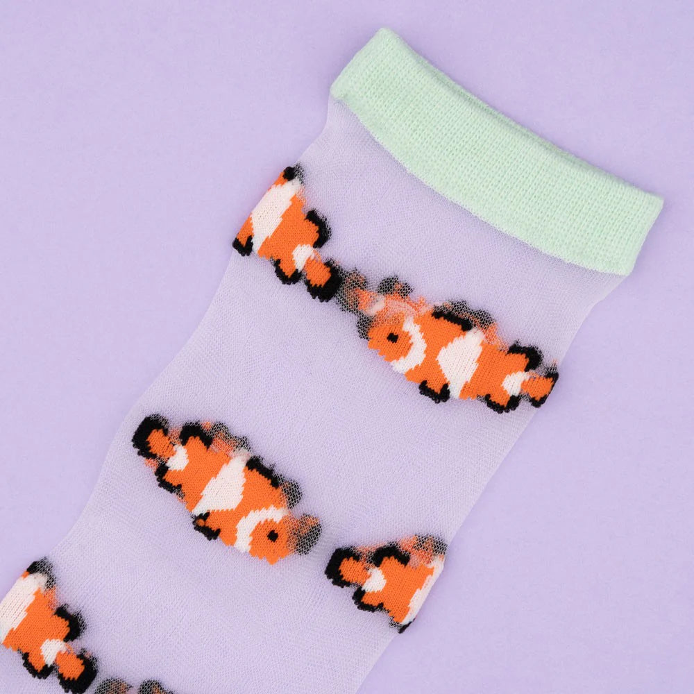Clownfish sheer socks