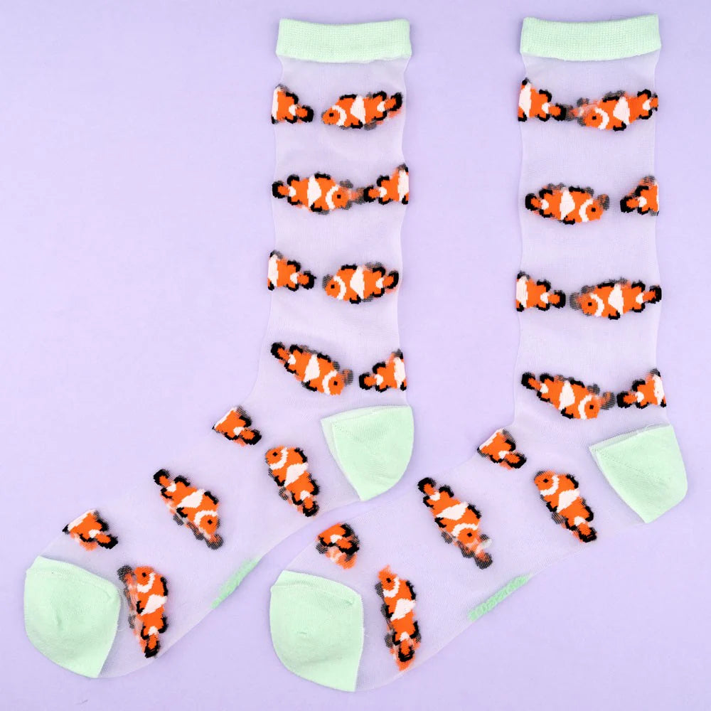 Clownfish sheer socks