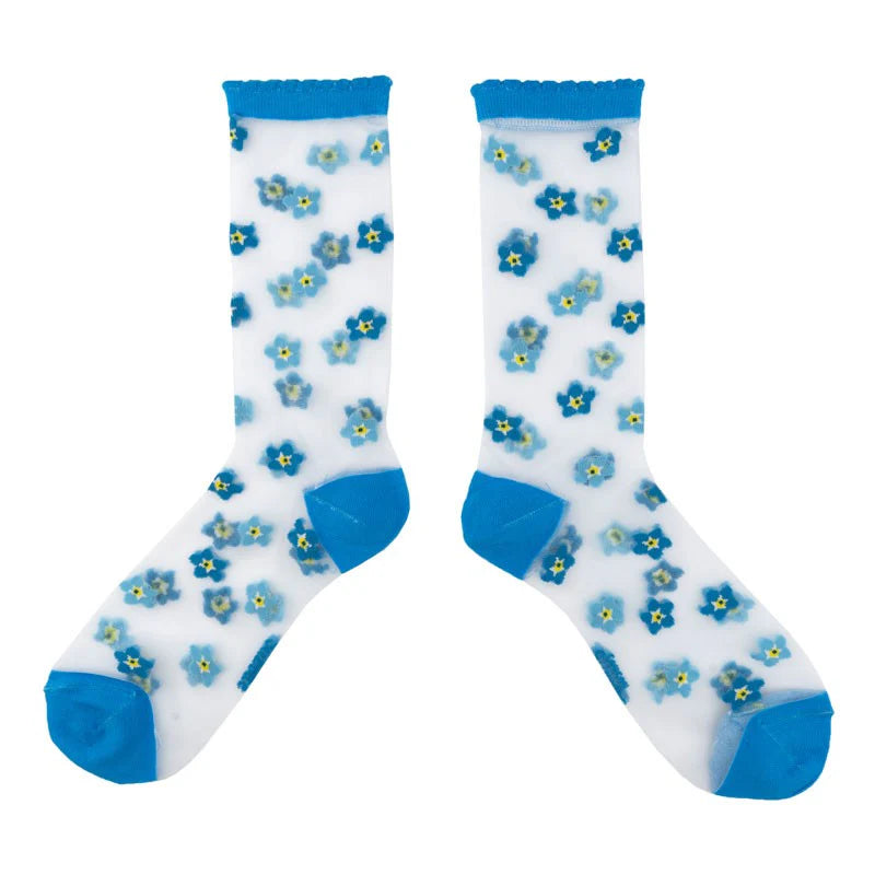 Forget me not sheer socks