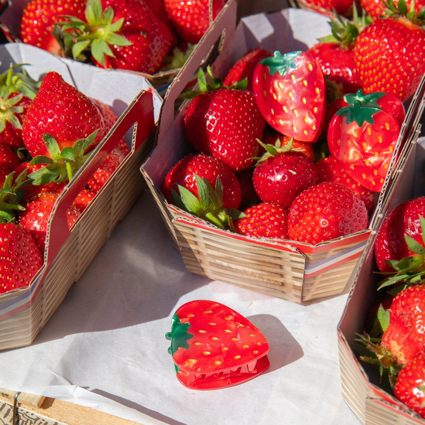 Strawberry hair claw
