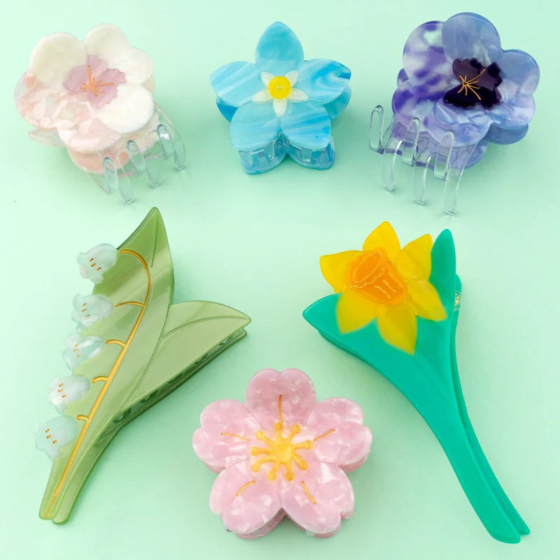 Forget me not hair claw