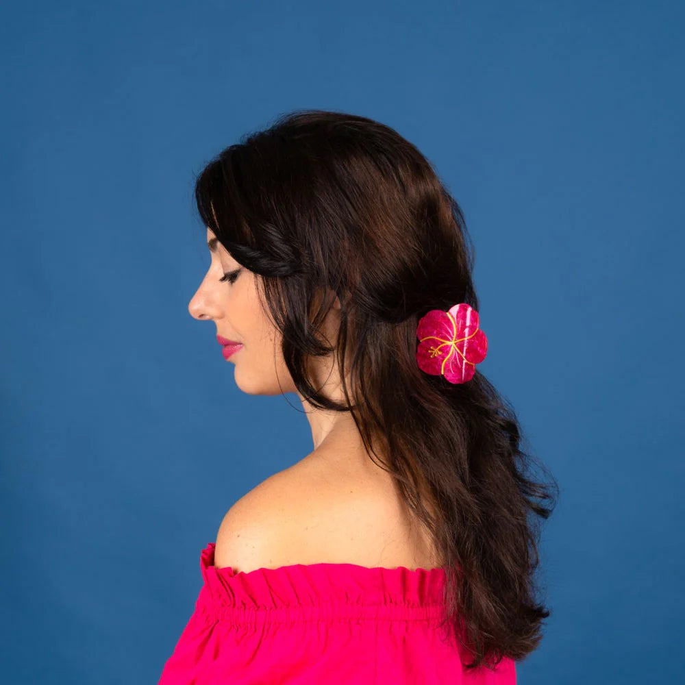 Hibiscus hair claw 🌺