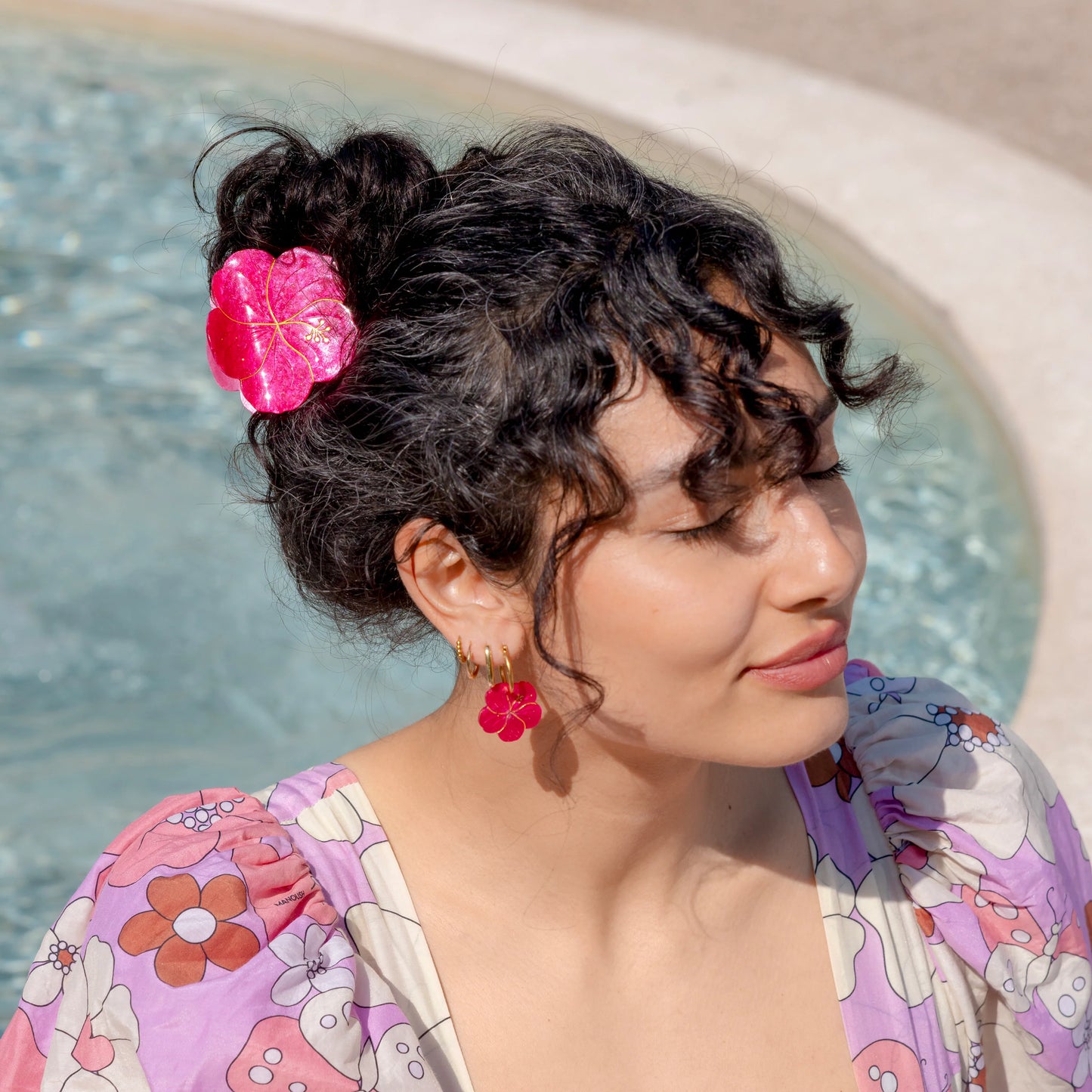 Hibiscus hair claw 🌺