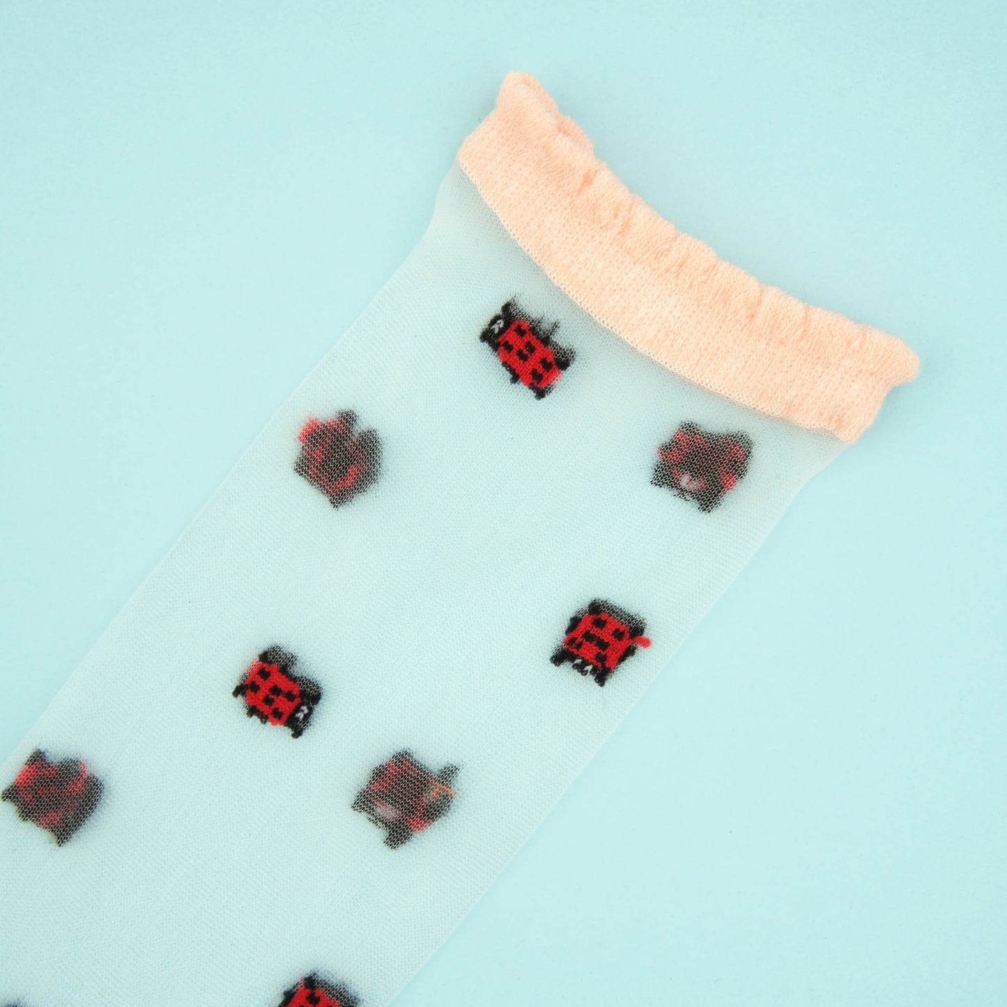 Ladybug sheer socks🐞