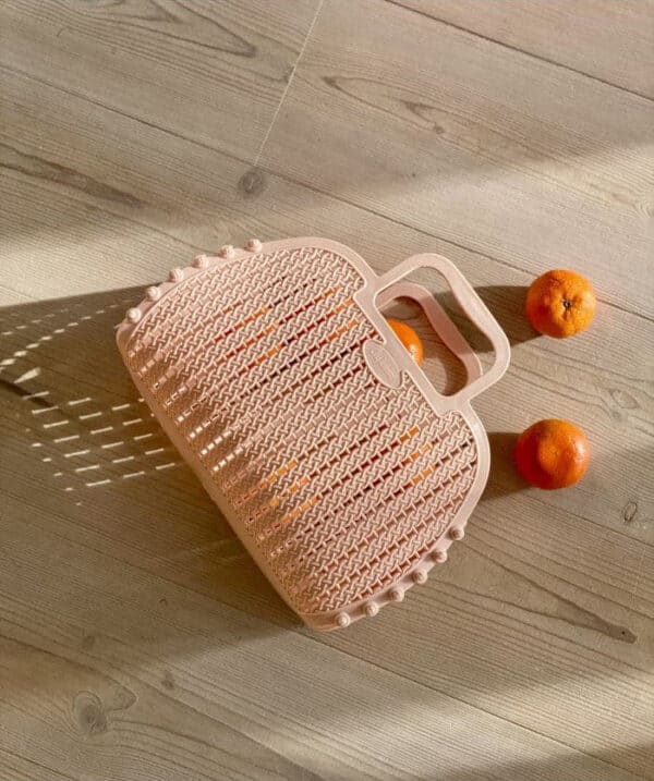Mini foldable bag -milk tea