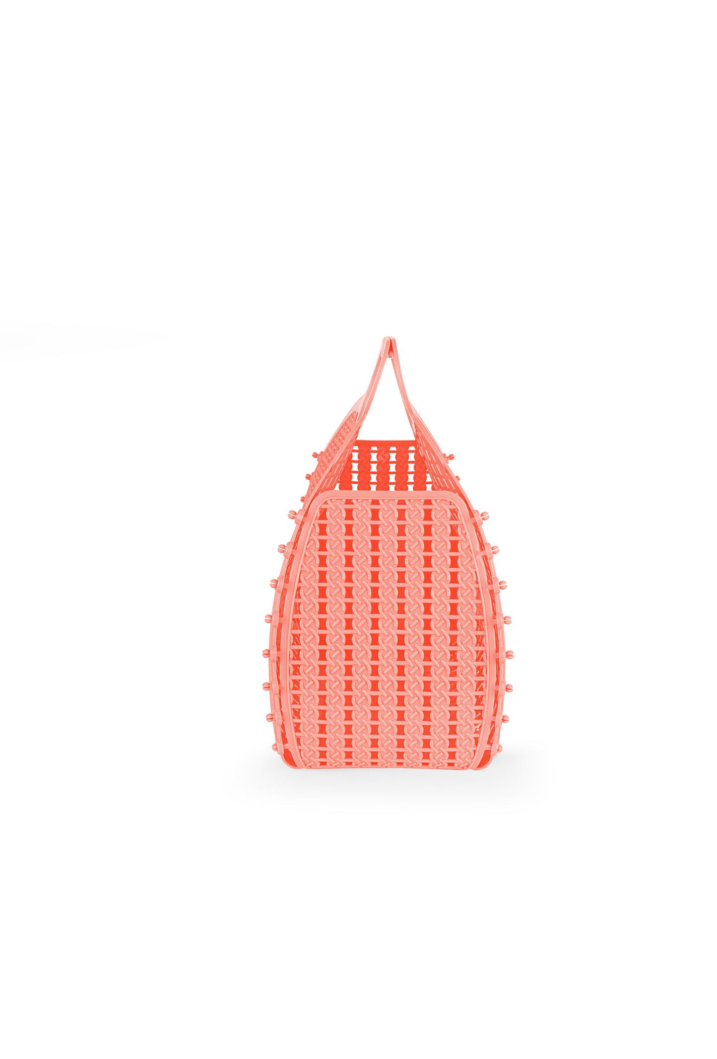 Maxi foldable bag - salmon pink