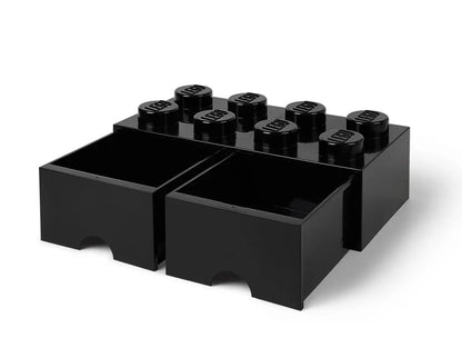 8-Stud Black Storage Brick Drawer