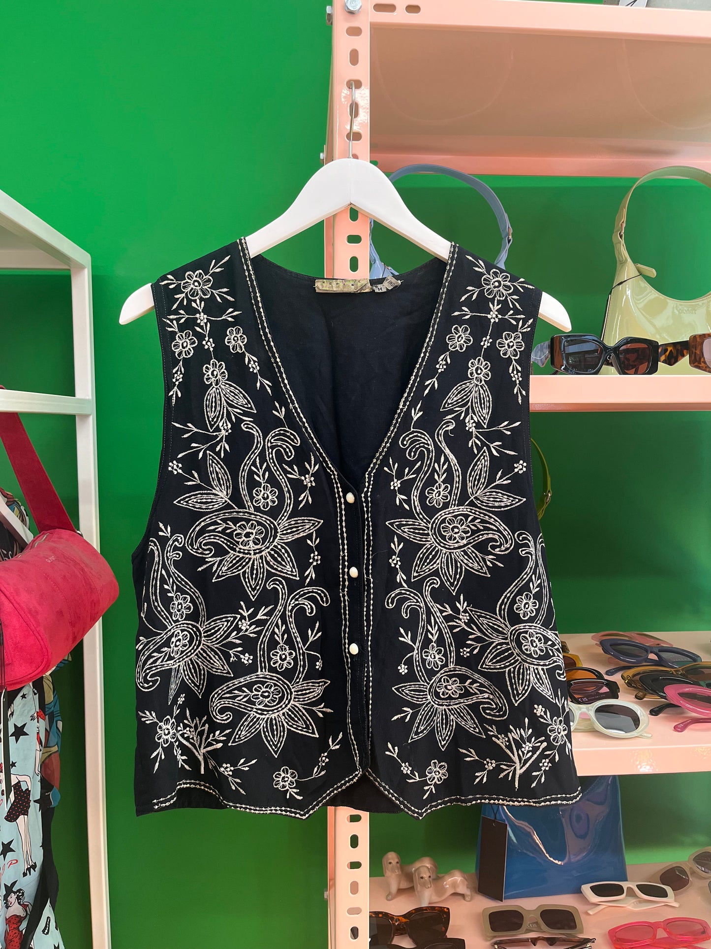 Embroidered gilet