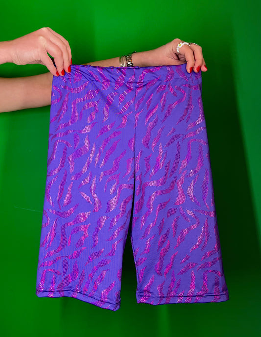 PURPLE DISCO biker shorts