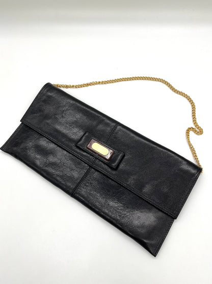 Vintage envelope leather bag