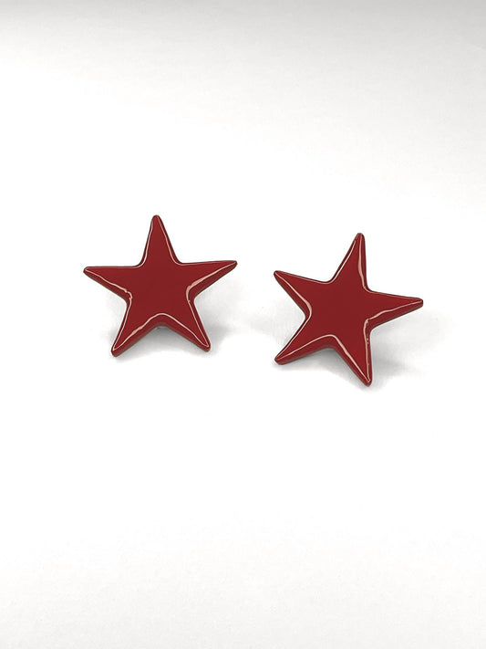 RED STAR earrings