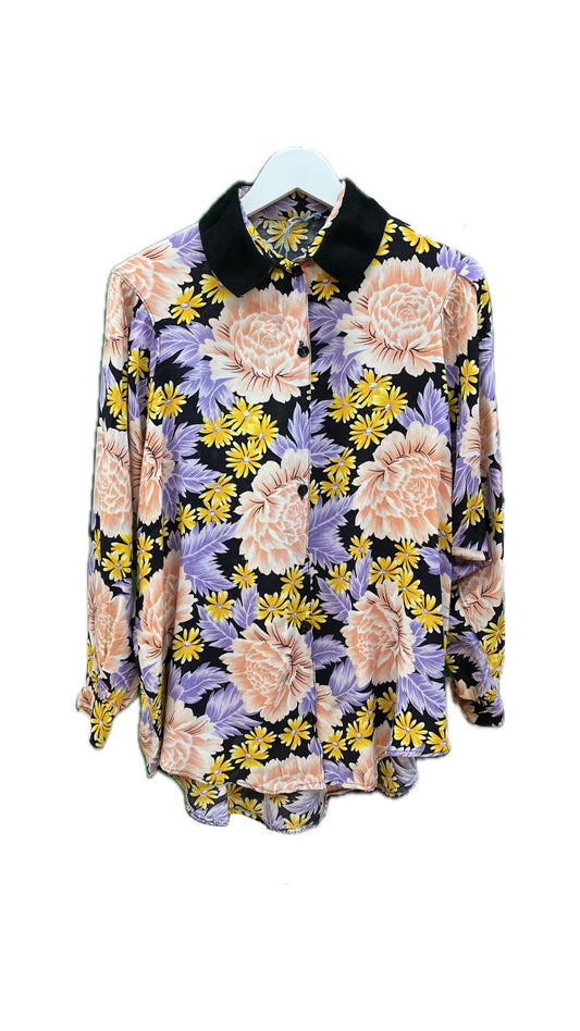 Floral shirt with collar