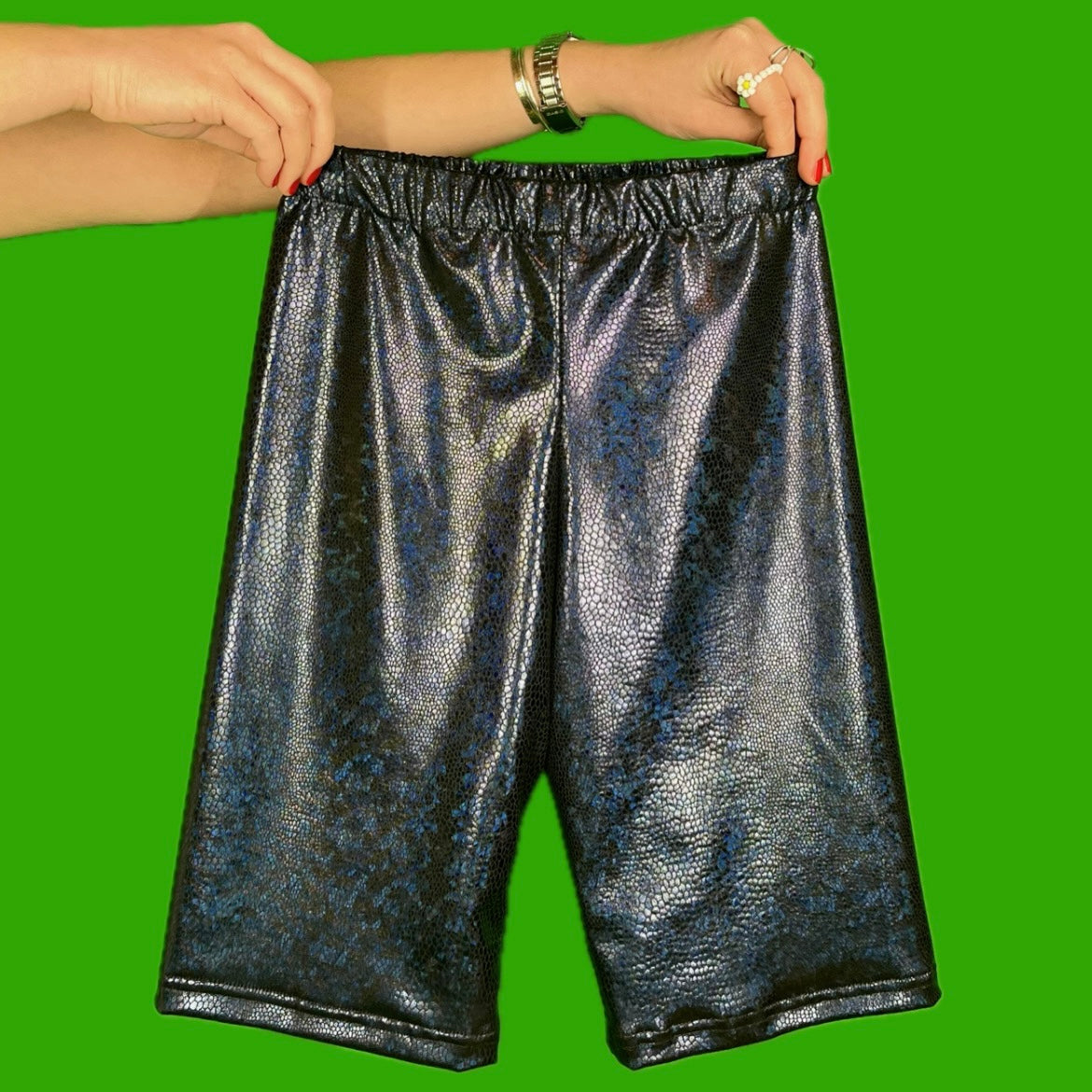 BLUE SNAKE biker shorts