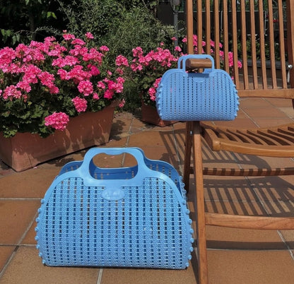 Maxi foldable bag - baby blue