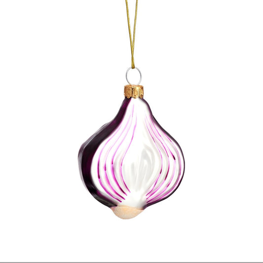 Red Onion Shaped Bauble