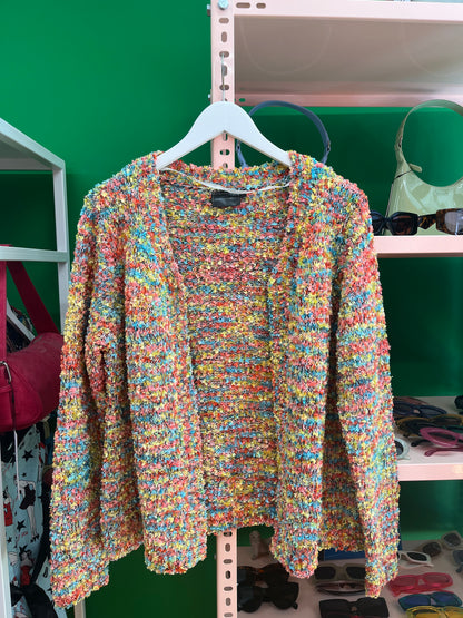 Multicolor knit cardigan