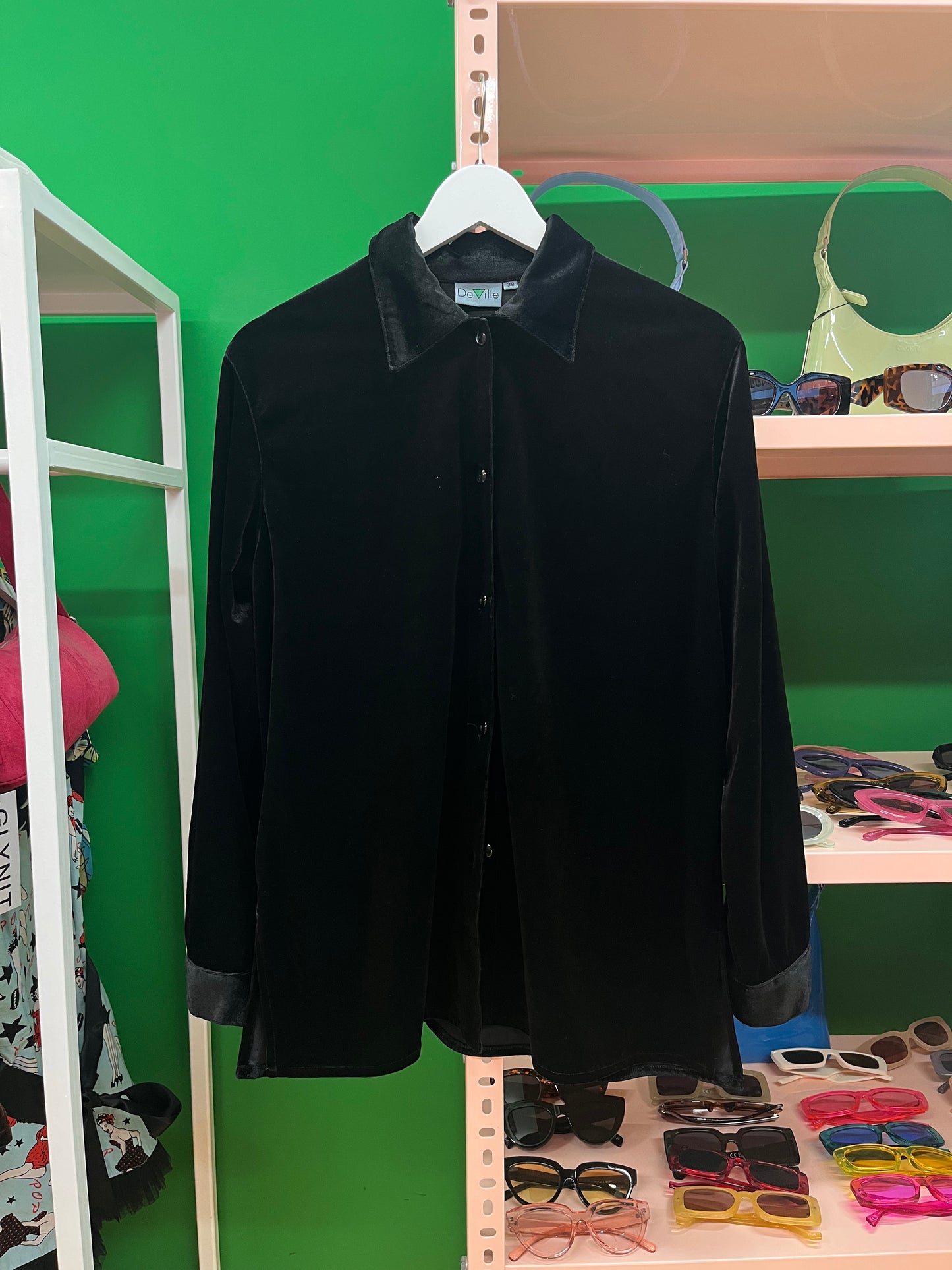 Velvet black shirt