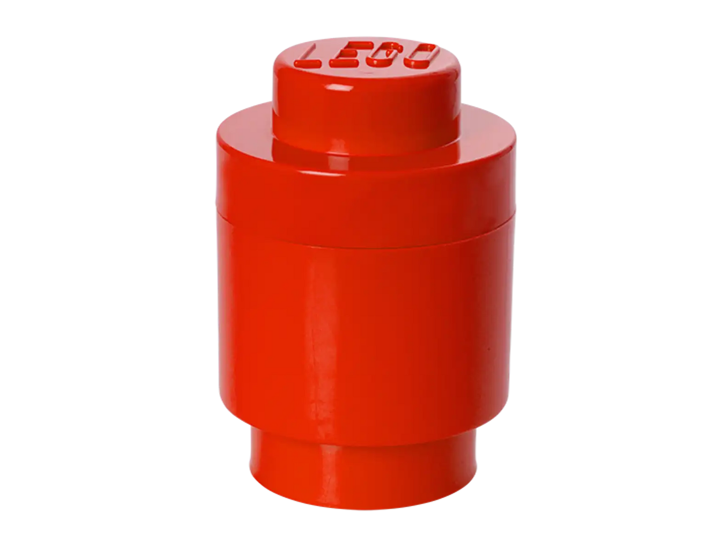 1-Stud Round Storage Brick – Red