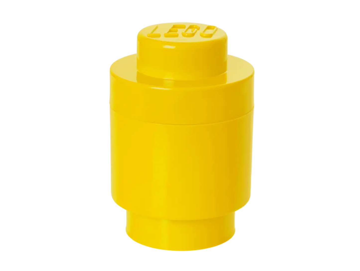 1-Stud Round Storage Brick – Yellow