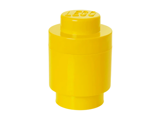 1-Stud Round Storage Brick – Yellow