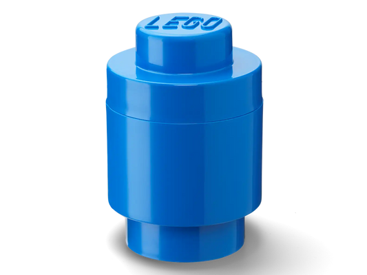 1-Stud Round Storage Brick – Blue