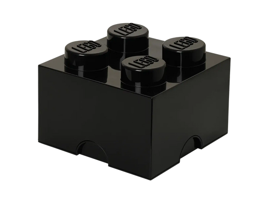 4-Stud Storage Brick – Black