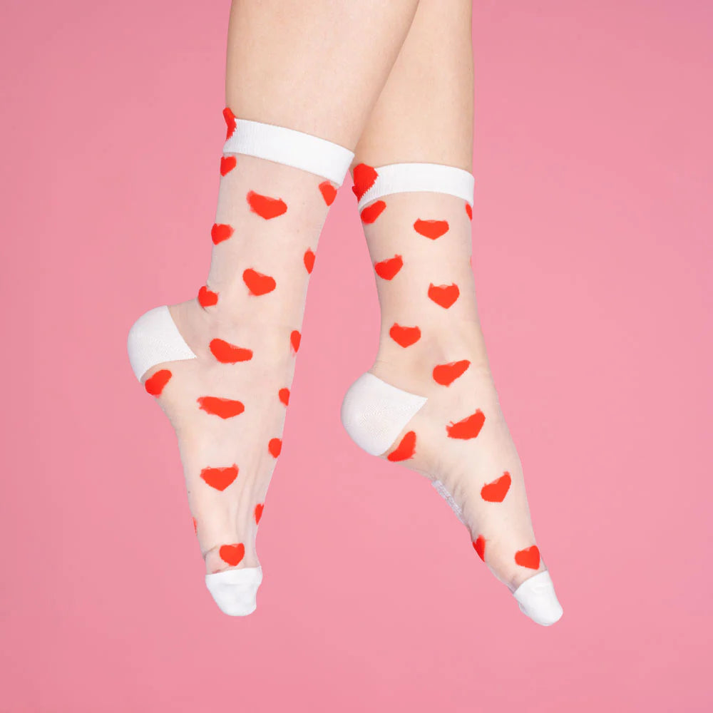 Heart Sheer socks ❤️