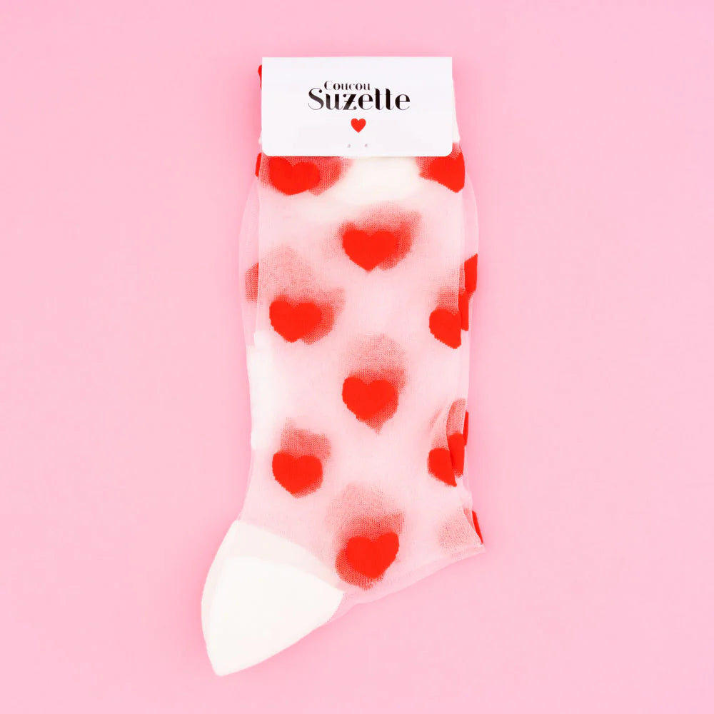 Heart Sheer socks ❤️