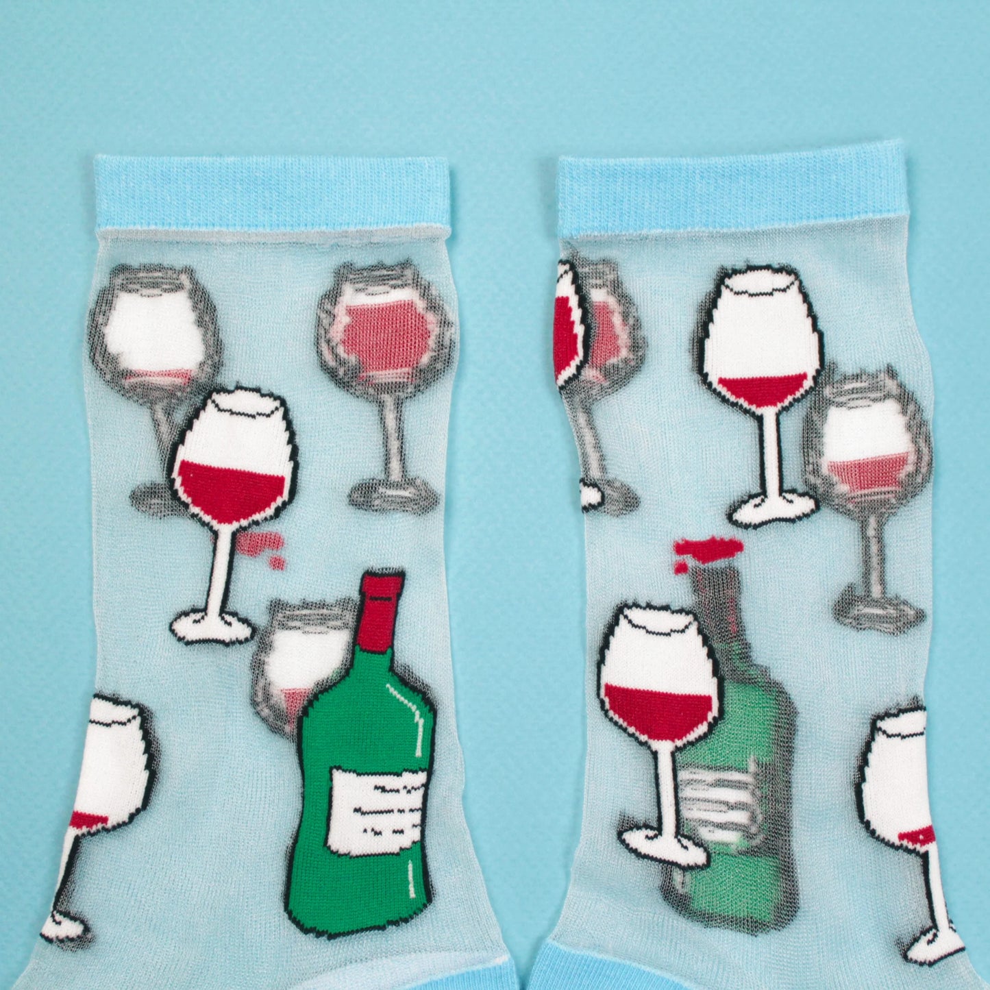 Wine Sheer socks