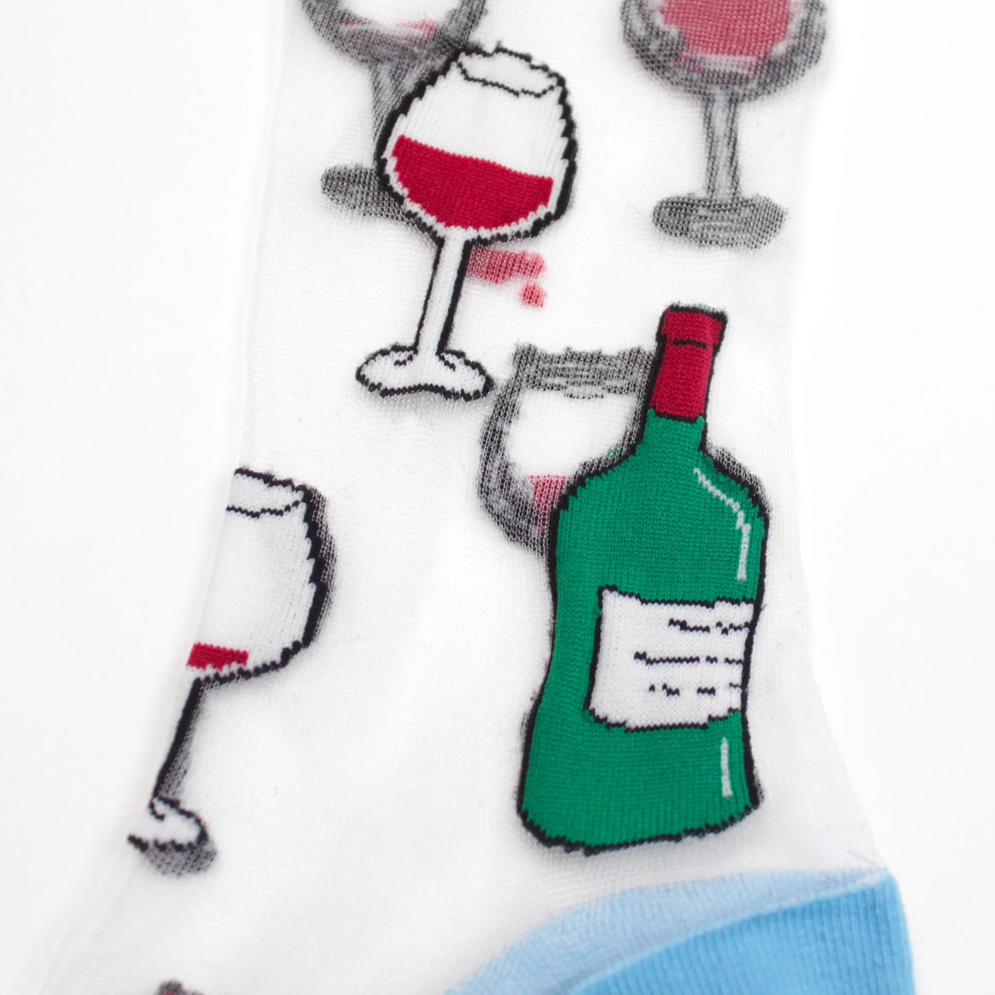 Wine Sheer socks