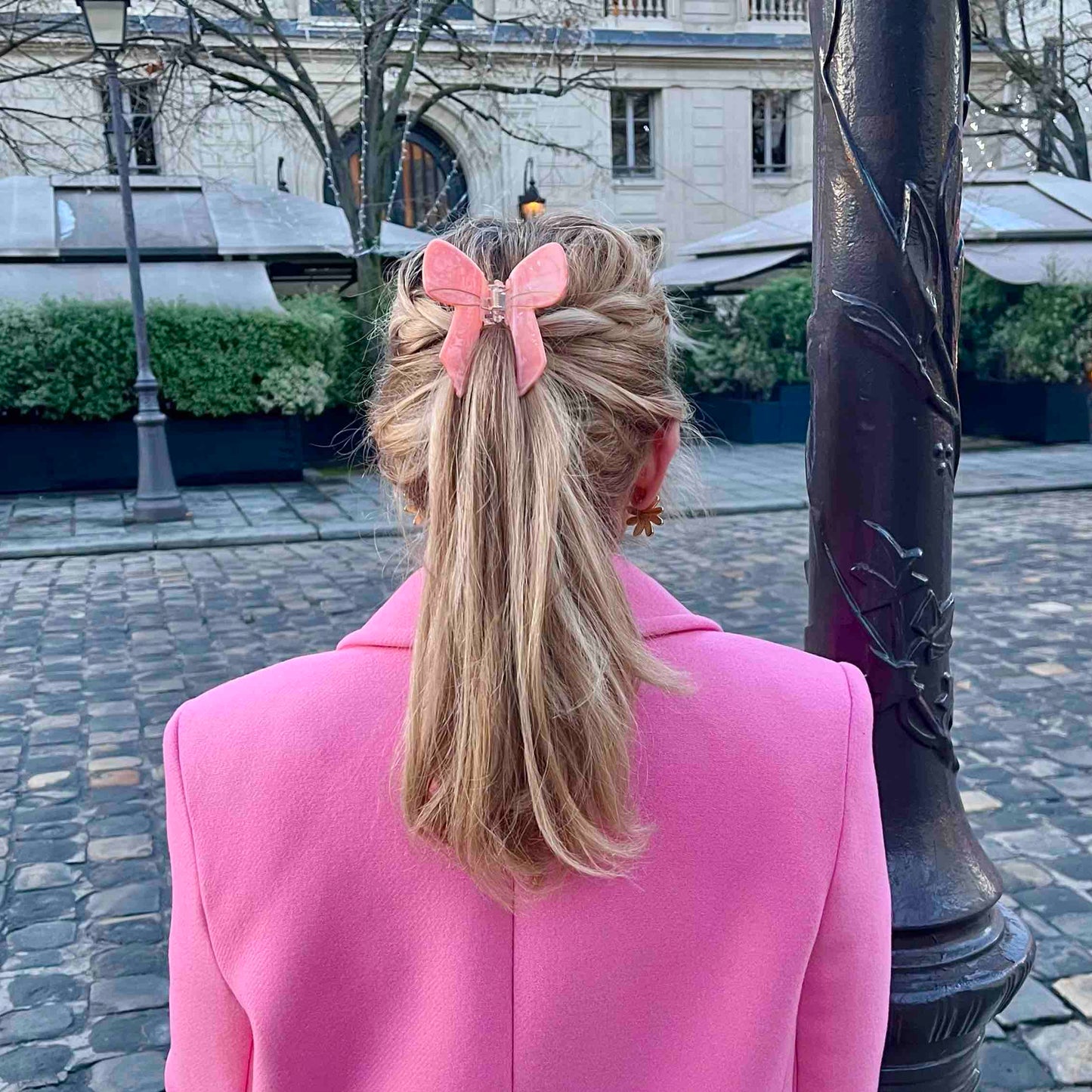 Pink bow hair claw 🎀