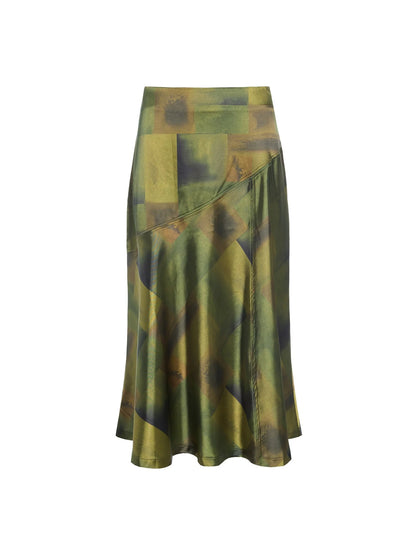 LAURA SATIN SKIRT