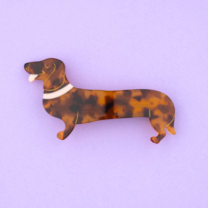 Dachshund french barrette