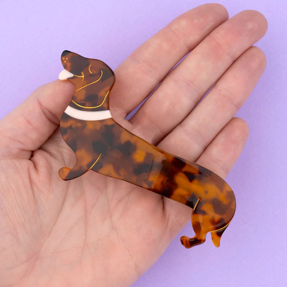 Dachshund french barrette