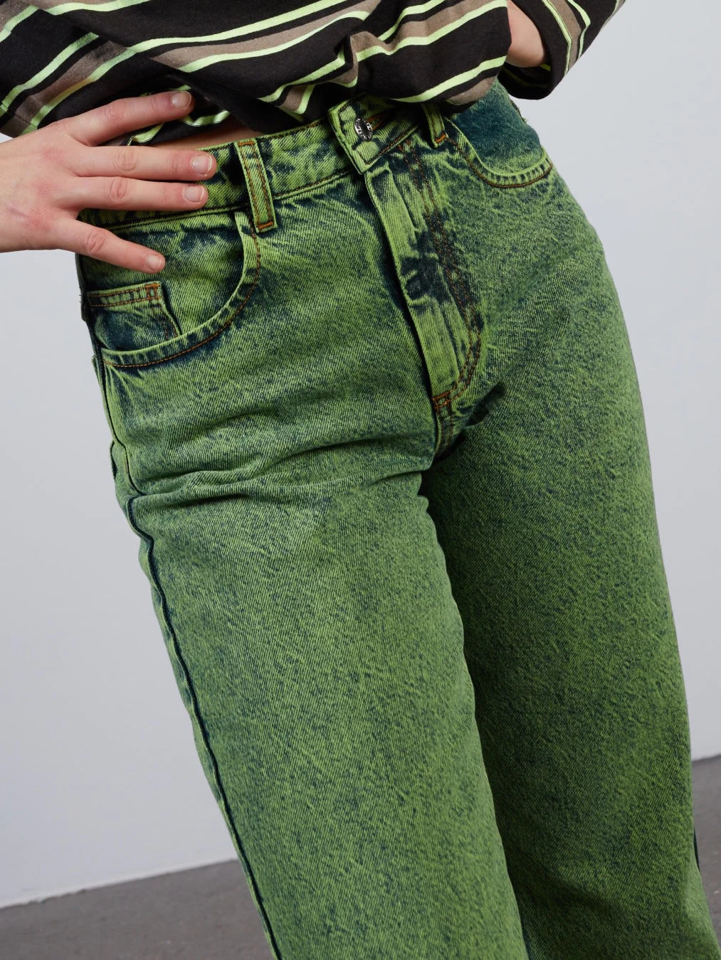 LEAH ACID DENIM PANTS