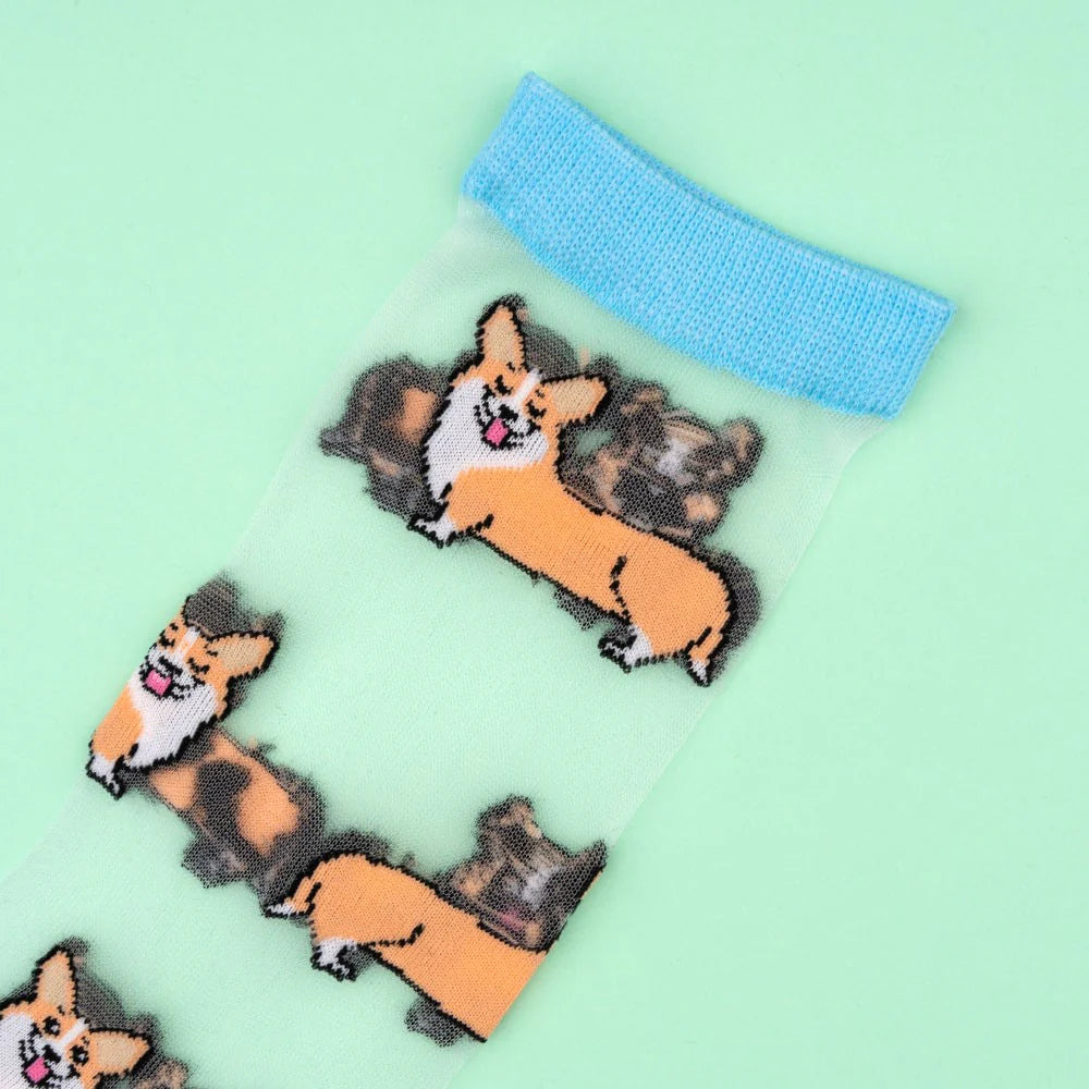 Corgi sheer socks